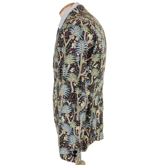 Beams All-over Jungle Print Lightweight Blazer Jacket Size S Mens NWT - Picture 4 of 16
